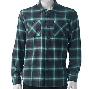 Vans Men's Shirt Plaid Woven Button-Down Small B/B